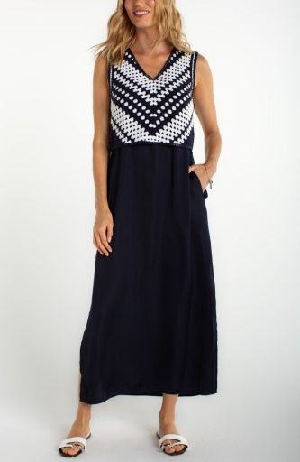 sleeveless v-neck lace woven dress hybrid, Size: XS