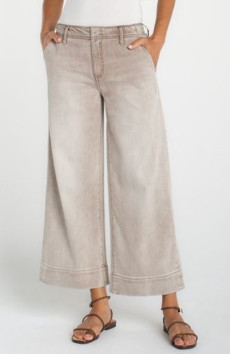 Weekender Crop Wide Leg, Color: Antique Khaki, Size: 2