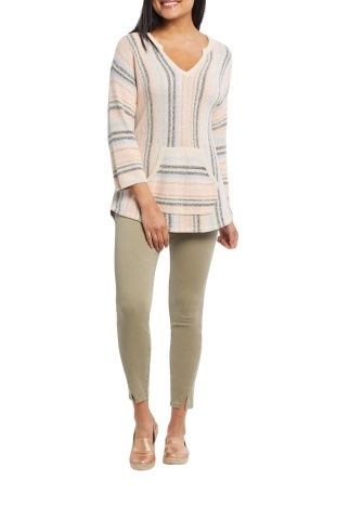 PULL-ON FRONT SLIT JEGGINGS