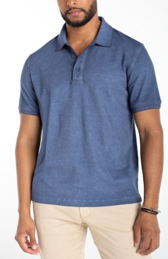 Men's S/S Novelty Rib Polo