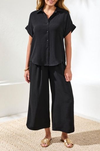 S/S Collared Top