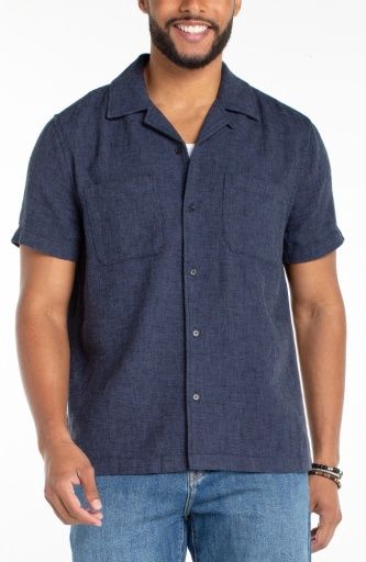 Men's S/S Button Up Camp Shirt