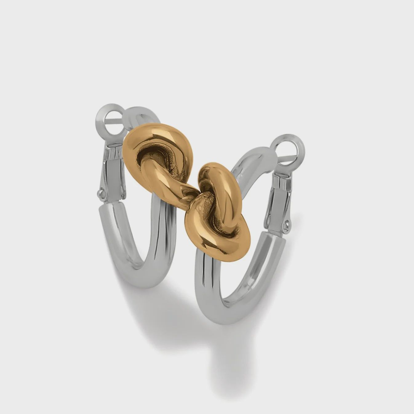 Interlok Single Knot 2 Tone Hoop