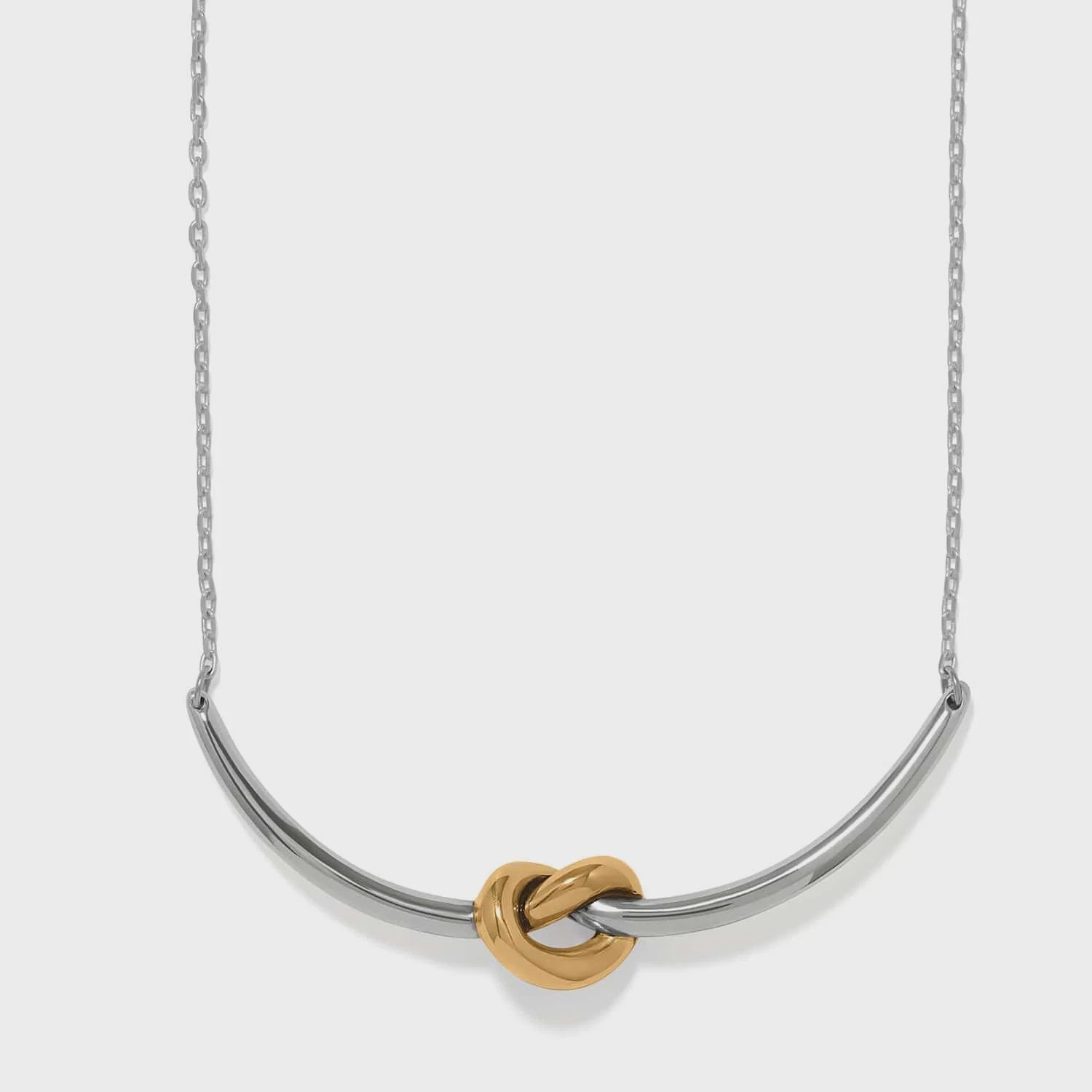 Interlok Single Knot 2 Tone Necklace