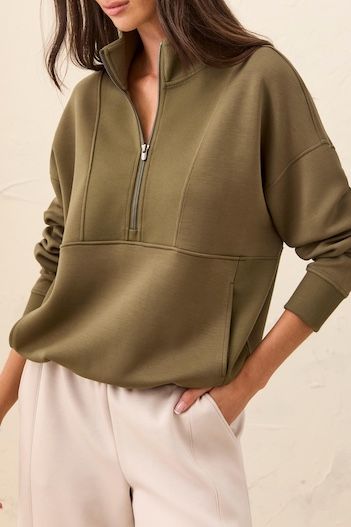 L/S  Tech Mock Neck W/ Zipper