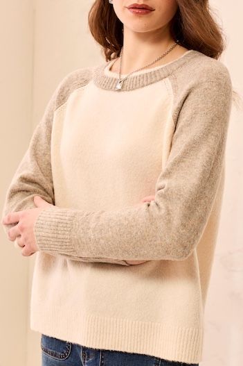 L/S Crew Colorblock Sweater