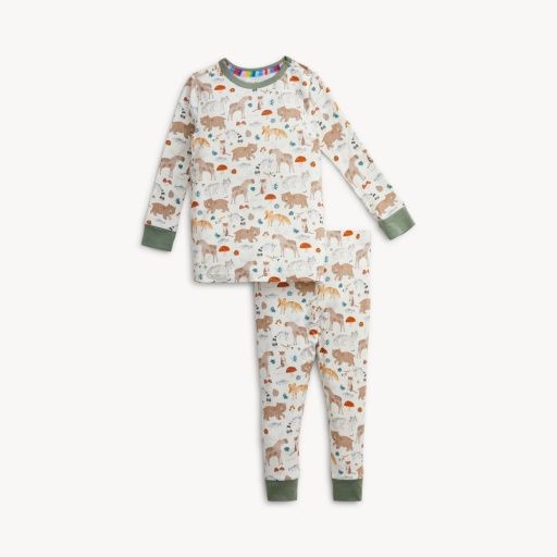 WONDERFUL WILDLIFE MODAL L/S PJ SET