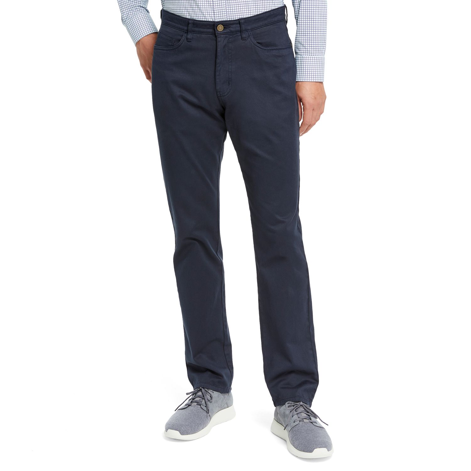 Five Pocket Pants, Color: Navy, Size: 32