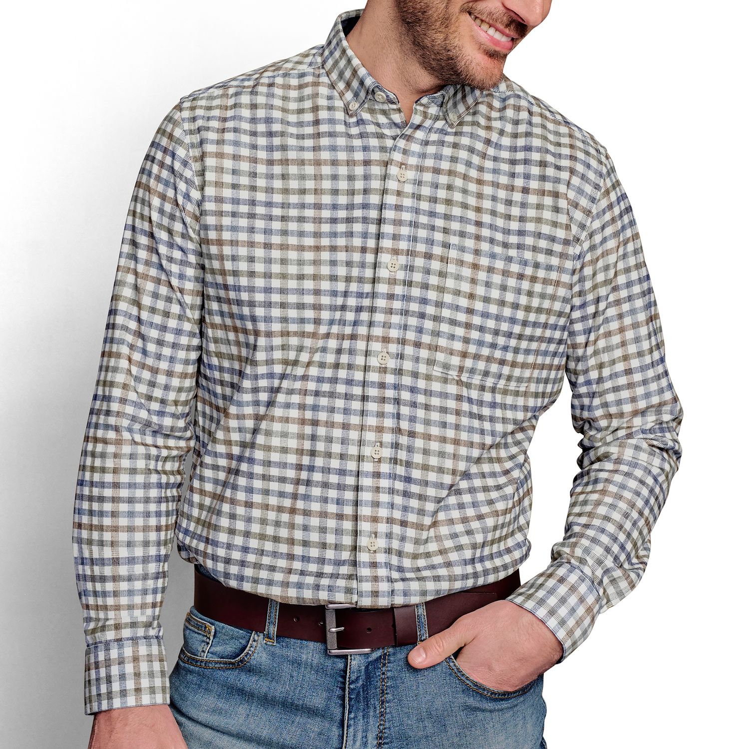 JM Plaid Corduroy Shirt