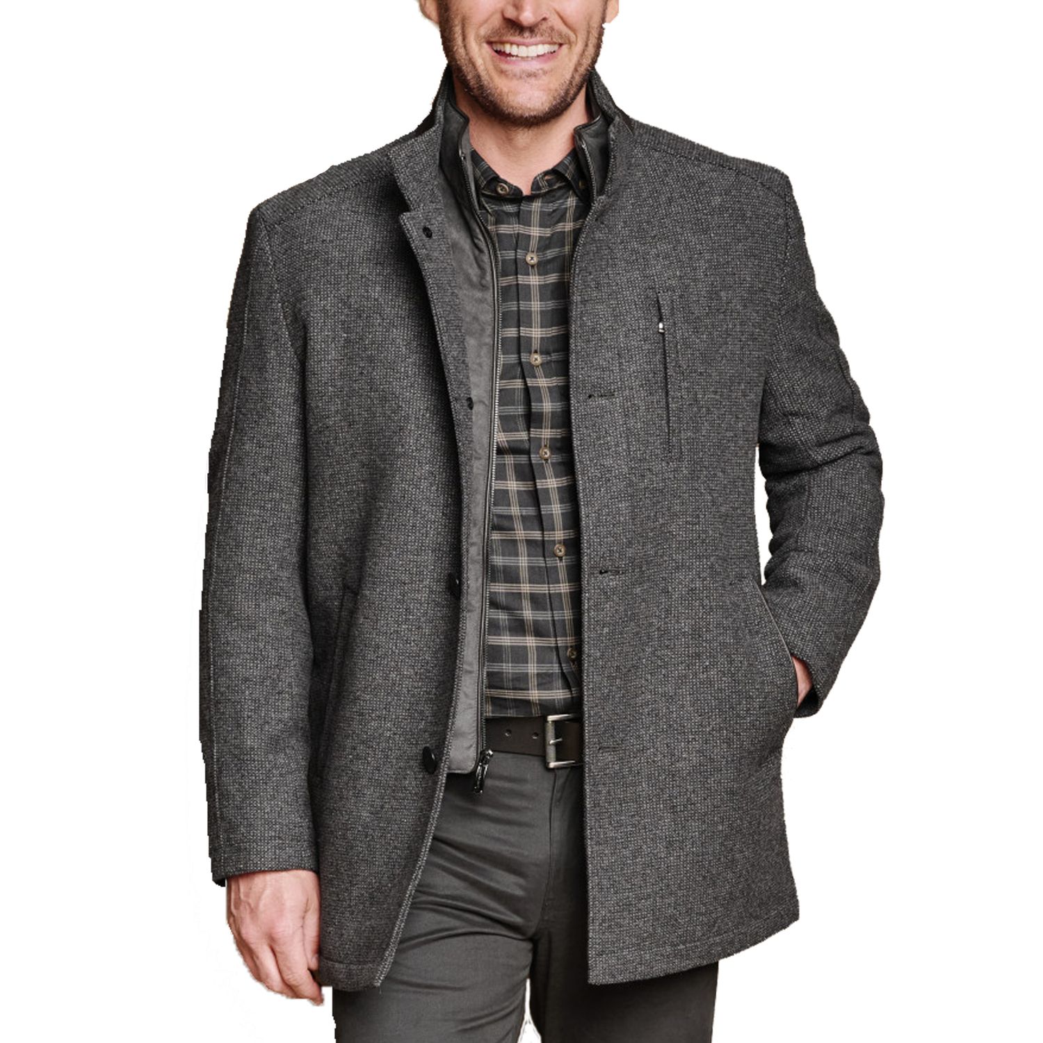 Upton Car Coat, Color: Charcoal, Size: L