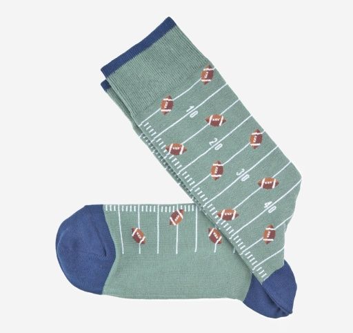 Dress Socks, Style: Green Football