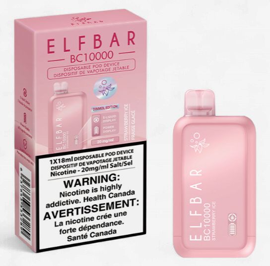 Elf Bar 10k [ON], Flavour: Strawberry Ice