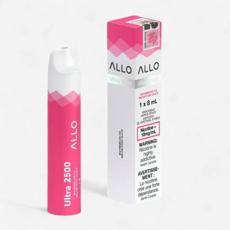 Allo 2500 [ON], Flavour: Watermelon Ice, Strength: 10mg
