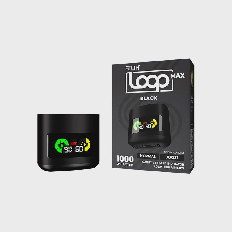 Stlth Loop Max Battery, Colour: Black