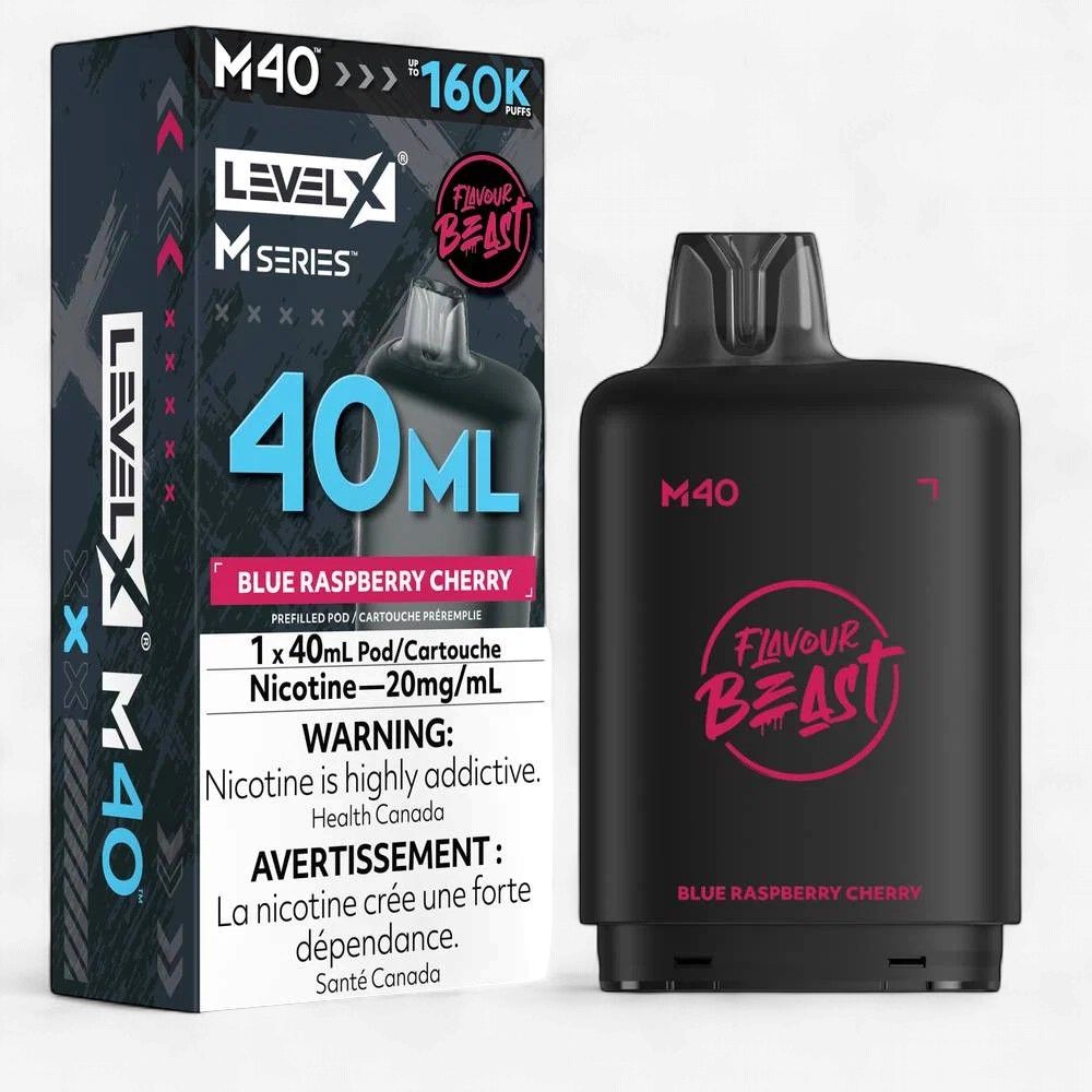 Level X M 40ml 160K [ON], Flavour: Blue Raspberry Cherry