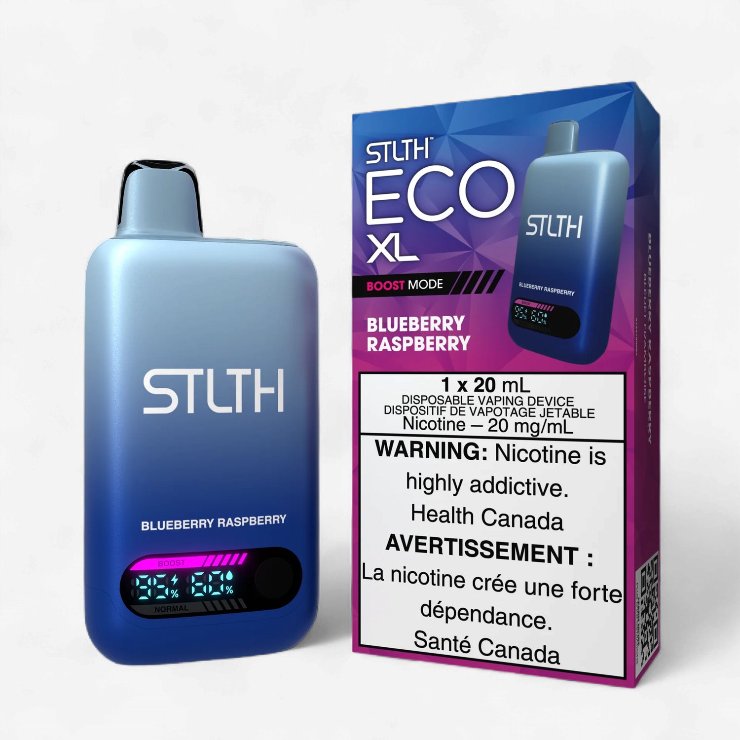 Stlth Eco XL [ON], Flavour: Blueberry Raspberry