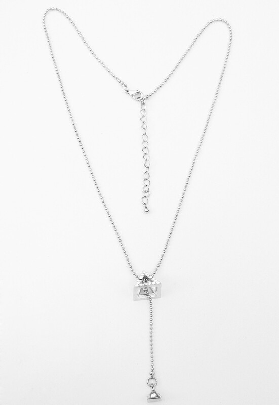 Double Drop Pyramid Necklace