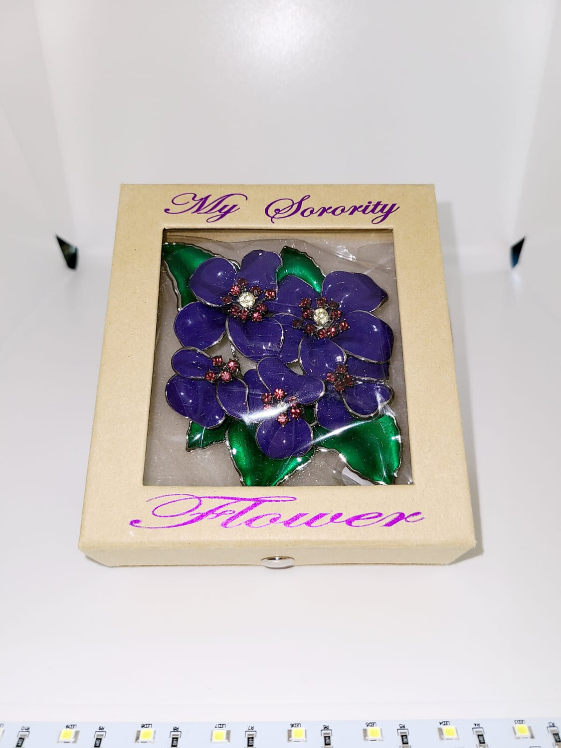 Violet Pin w Carry Lock Box/Dst-Nationally Approved !