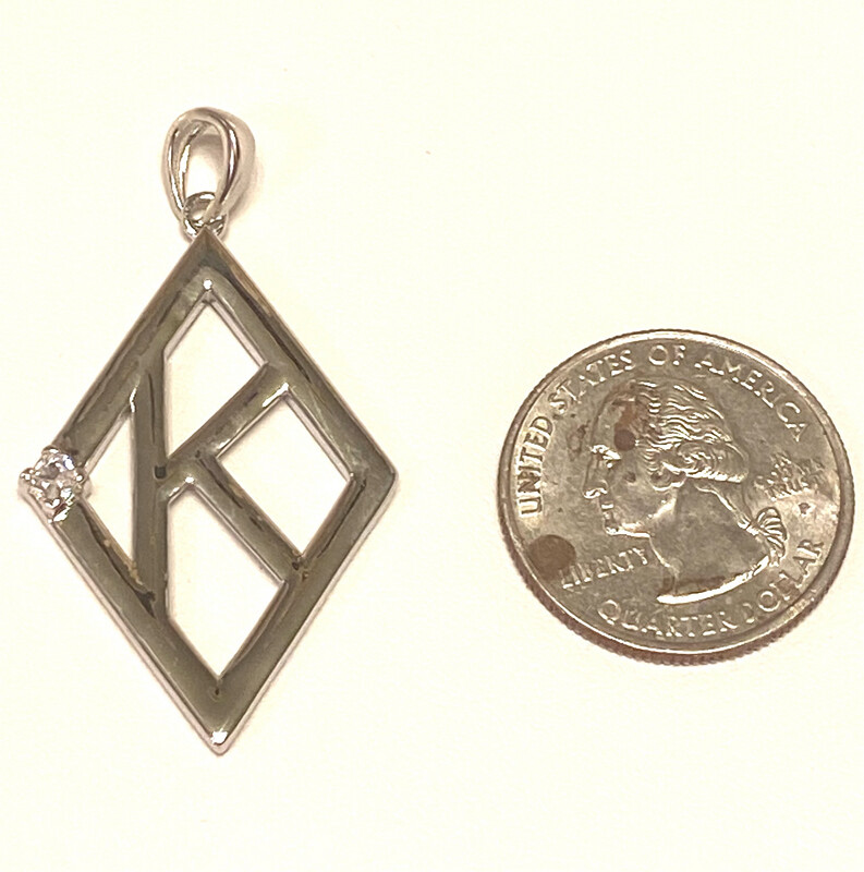 Kappa -Sterling Floating K w Solo Stone