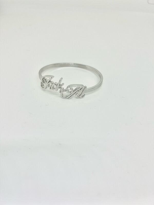 Jack & Jill Script Bangle