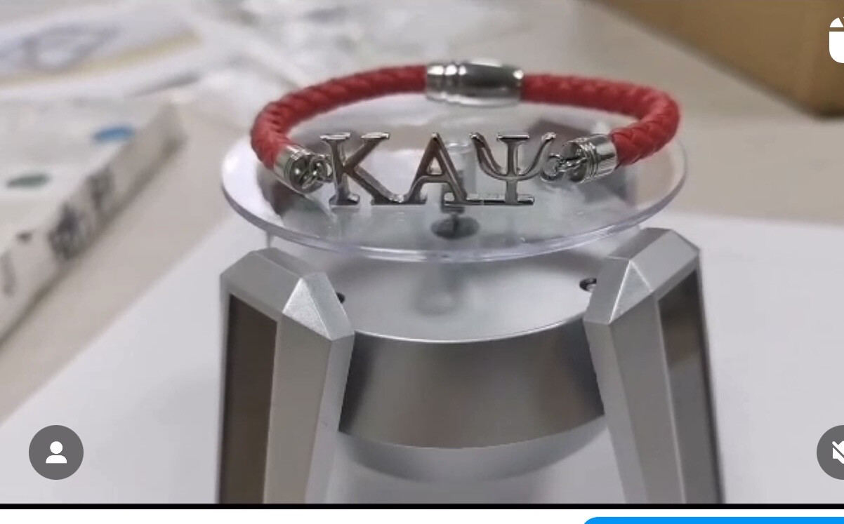 Kappa Alpha Psi Red Stainless Bracelet