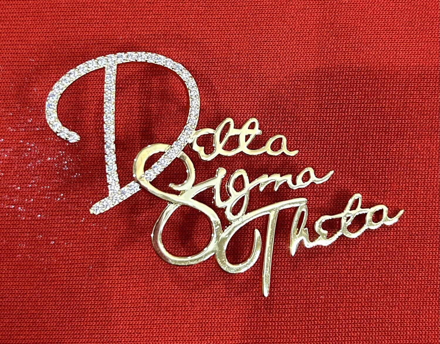 New Script Font Delta Sigma Theta Pin