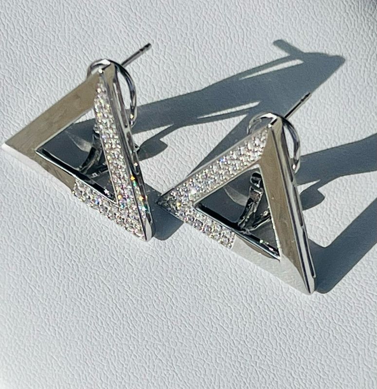 2026 OMBRE Pyramid 2 Tone Earrings