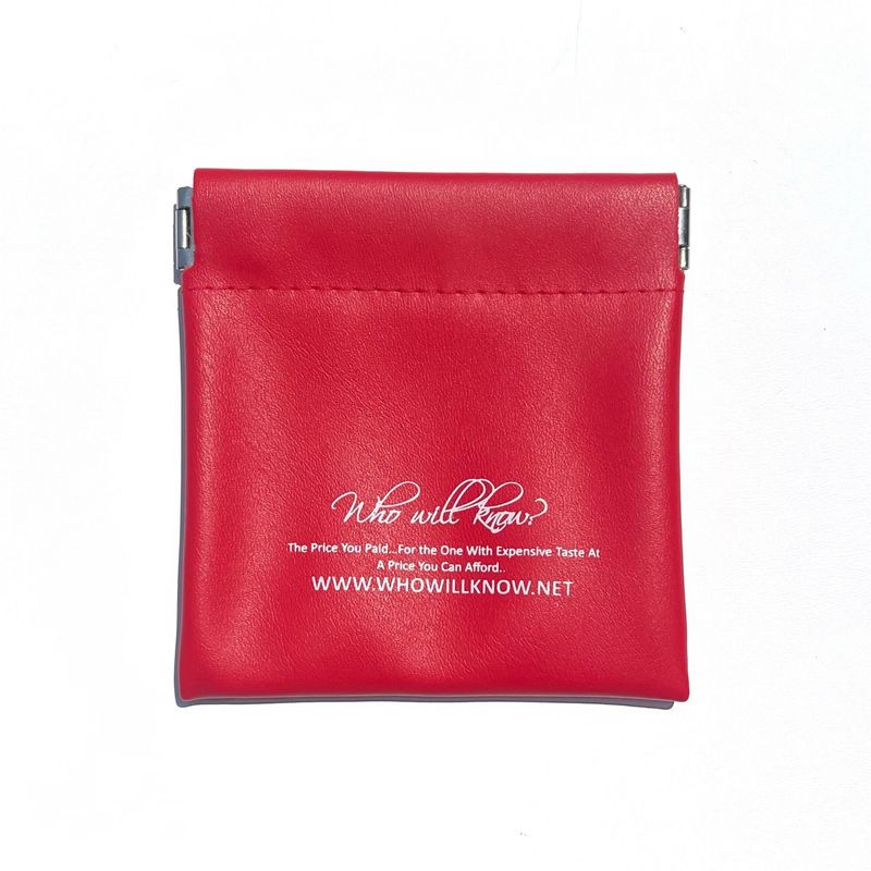 Red Leather Pouch