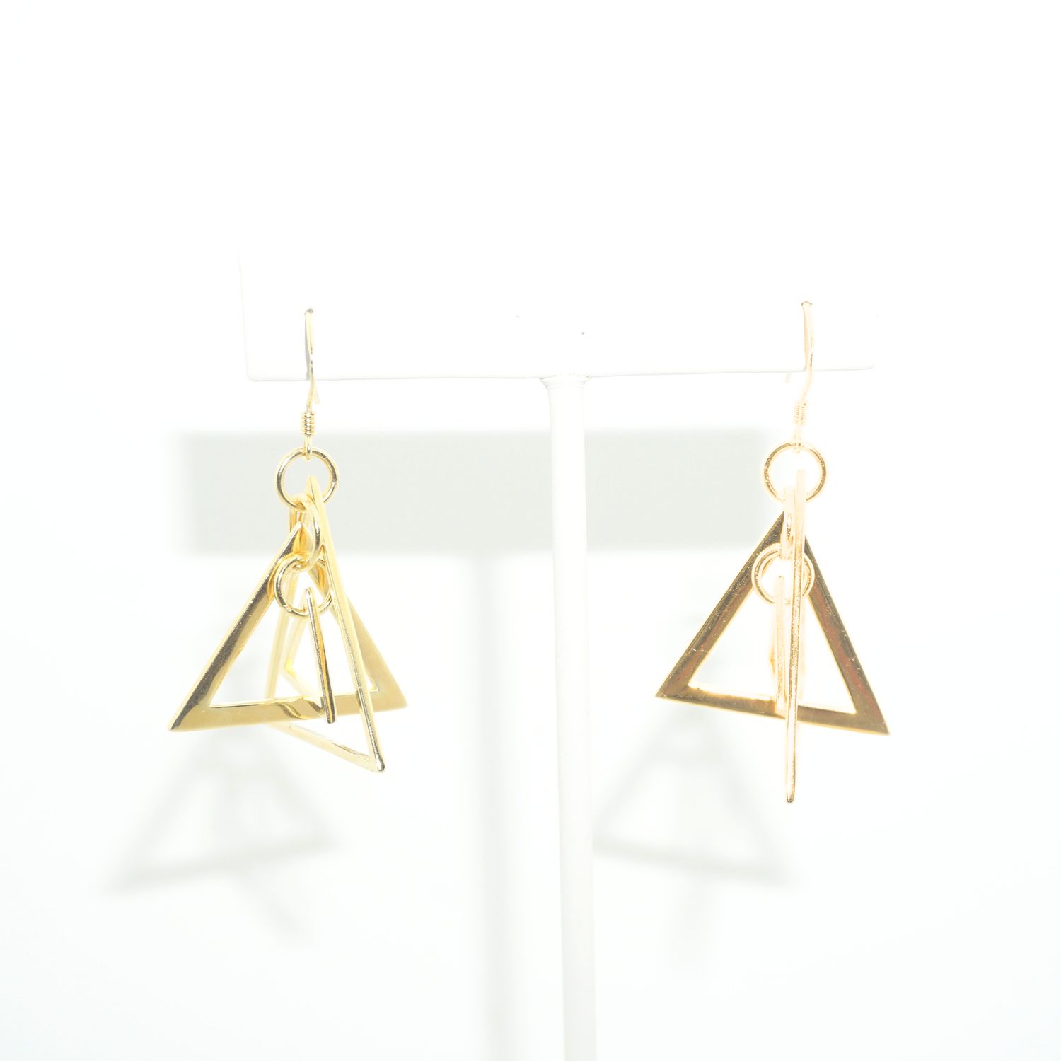Gold Trillion Earrings