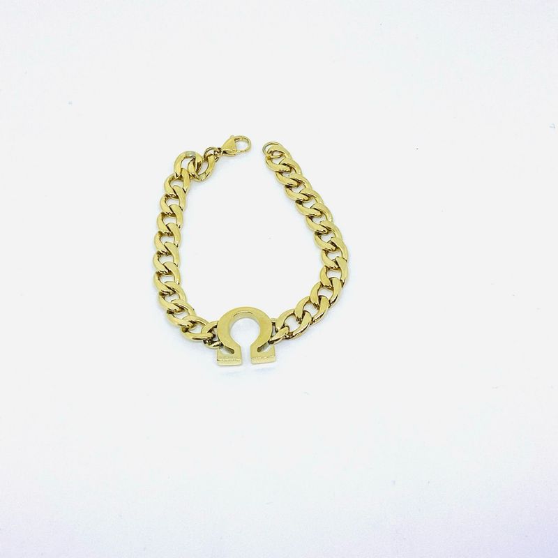 Omega Gold Cuban Link Bracelet