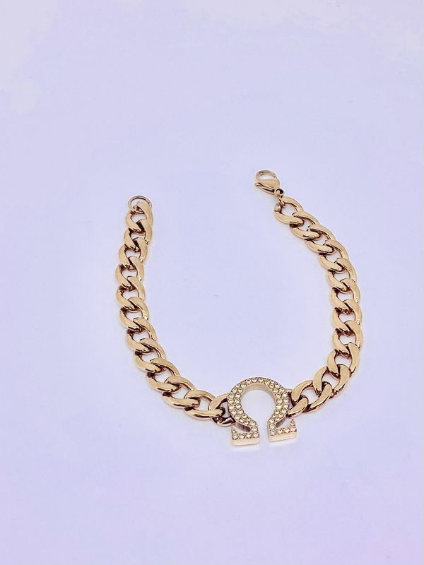 Omega Gold On Gold Ice Cuban Link Bracelet