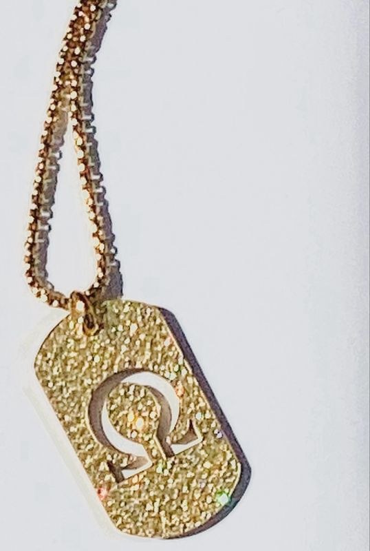 Omega Gold On Dog tag