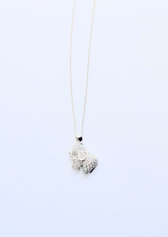 Sterling CZ Elephant Necklace- Steal Deal