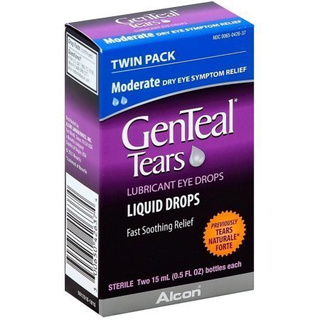 GenTeal Twinpack Eye Drops, Moderate 0.5 oz