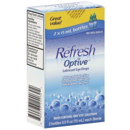 REFRESH OPTIVE Lubricant Eye Drops (2 x 15 ml)