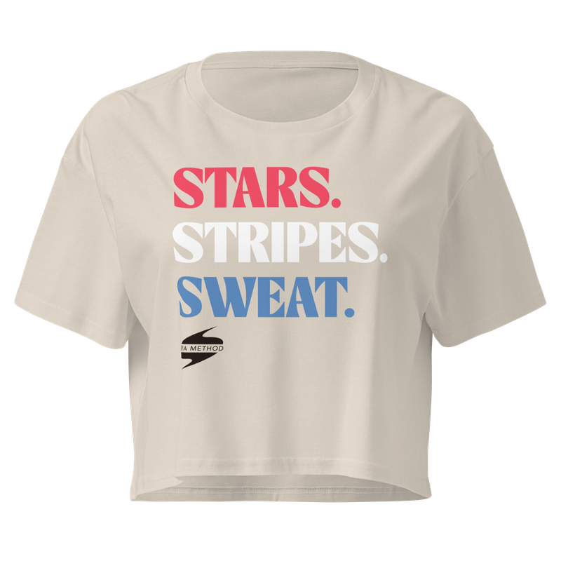 Stars. Stripes. Sweat. - Women's Crop Tee