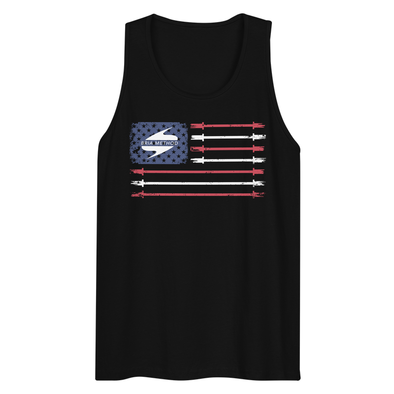 Barbell Flag - Men's Premium Tank