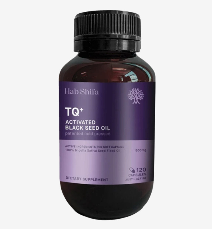 HAB SHIFA TQ+ Activated Black Seed Oil 120 Vege capsules
