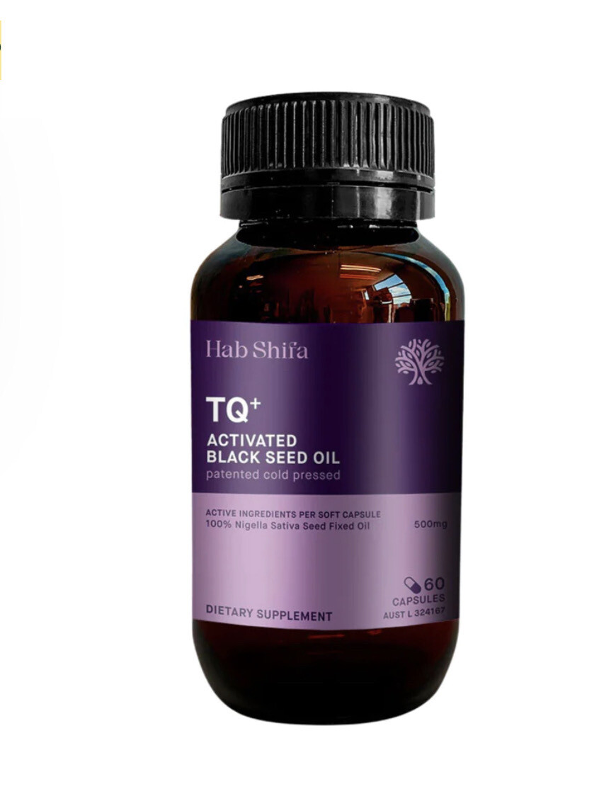 HAB SHIFA TQ+ Activated Black Seed Oil 60 Vege capsules