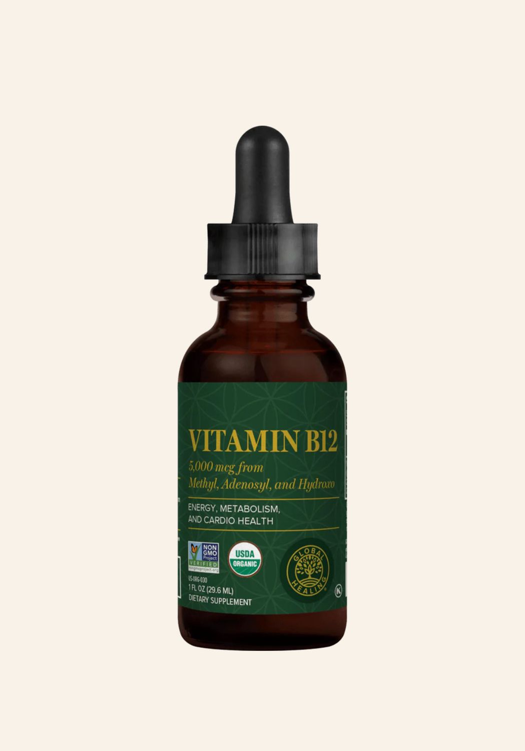 Global Healing Centre B12 Tri-blend, Size: B12 (5000mcg) 1 Fluid Oz