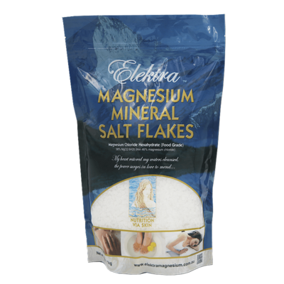 Elektra Magnesium Mineral Salt Flakes 1Kg (Food Grade)