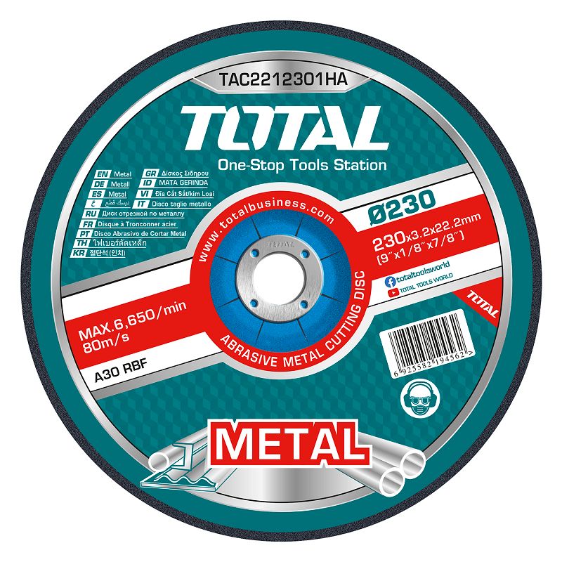 9"X1/8"X7/8" 25PCS Abrasive Metal Cutting Disc Set