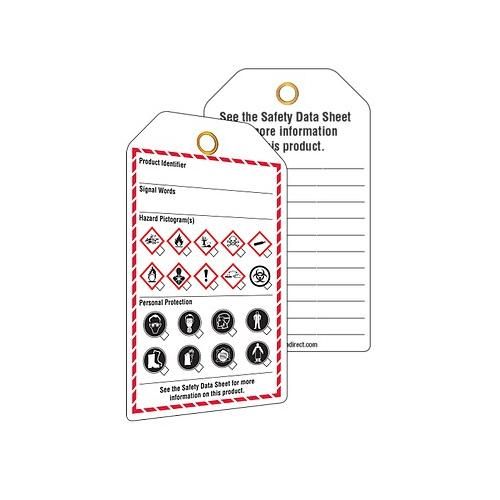 Workplace Tag - English - 3" x 6" - 25/pkg