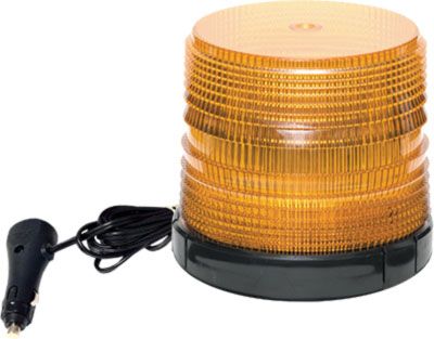 Amber Medium Profile Fleet + LED Beacon Magnetic Mount - Lens: Amber - P Base - 23816 23816   Safet?