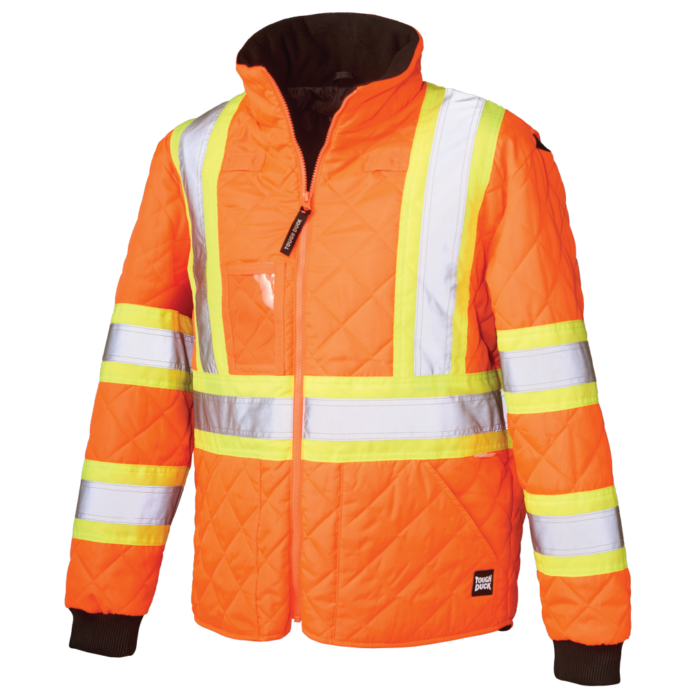 Quilted Safety Trucker Jacket