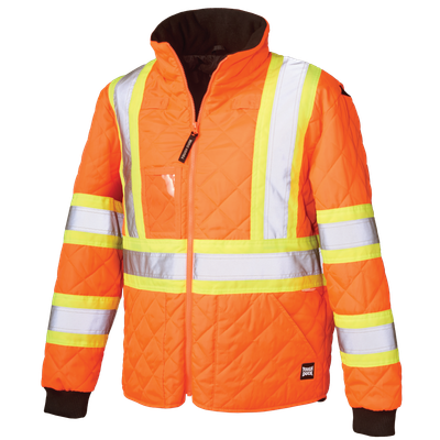 Quilted Safety Trucker Jacket