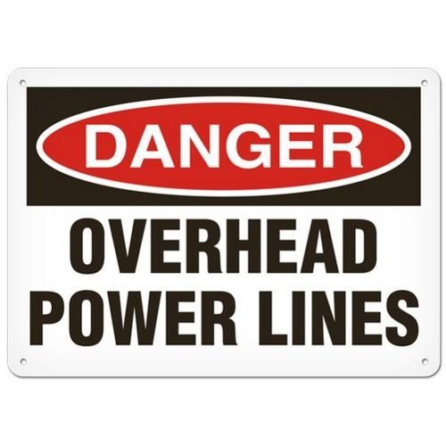 OSHA Safety Sign | Danger Overhead Line | INCOM SS1166V, SS1166A, SS1166P, SC1166V, SC1166A, SC1166?