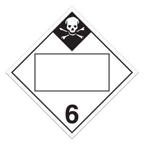 Class 6.2 Worded Labels "Inhalation Hazard 6.1" (Pack of 100 pcs)