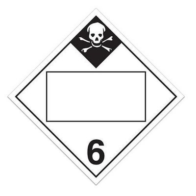 Class 6.2 Worded Labels "Inhalation Hazard 6.1" (Pack of 100 pcs)