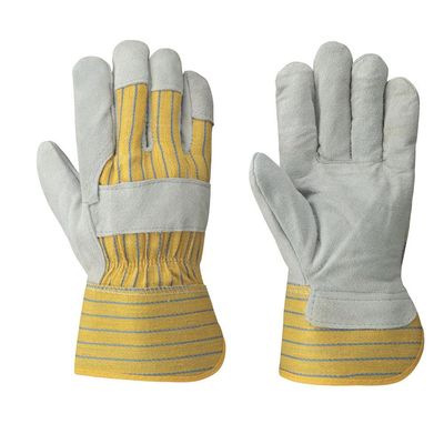 Cowsplit Glove -  Superior Grade Palm - Yellow Stripe Back (12Pk) | Pioneer 547   Safety Supplies C?